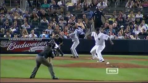 2009 Mariners: Chris Woodward singles home Franklin Gutierrez vs C.C. Sabathia, Yankees (7.02.09)