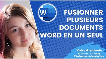 Fusionner plusieurs documents Word en un seul