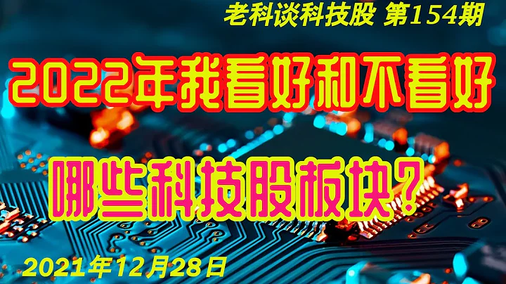 第154期：展望2022年，我看好和不看好，哪些科技股板块？/ Technology sectors to invest in 2022 - 天天要闻