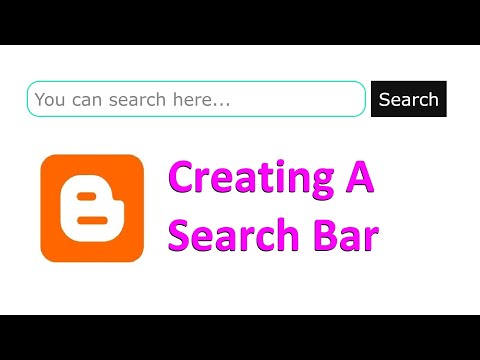 How to Create a Search Bar in Blogger  | CSS For a Search Bar