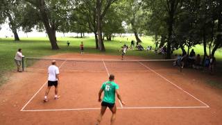 Hungary Balatonakarattya Bezerédj Beach 2015 Football Tennis Open /Final/