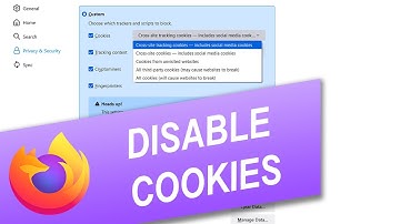 How to Disable Cookies in Firefox