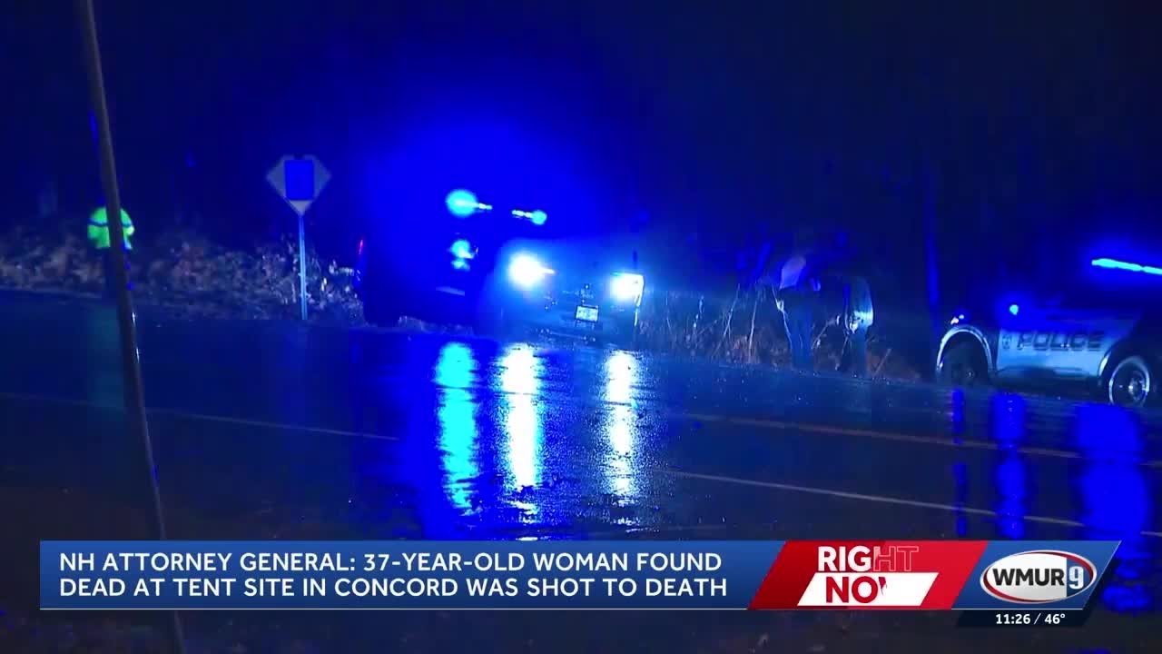 Woman found dead outside tent in Concord was shot to death, autopsy shows