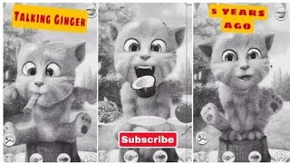 Talking ginger | teethbrush | funny video | talkingcat | talkingtom |