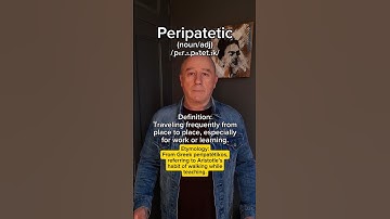 Peripatetic! English Pronunciation, Meaning, Synonyms, Etymology, and Examples!