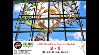41SIX Thunder vs Rose City United: 2 - 1 (17 - 25 / 26 - 24 / 15-12 )