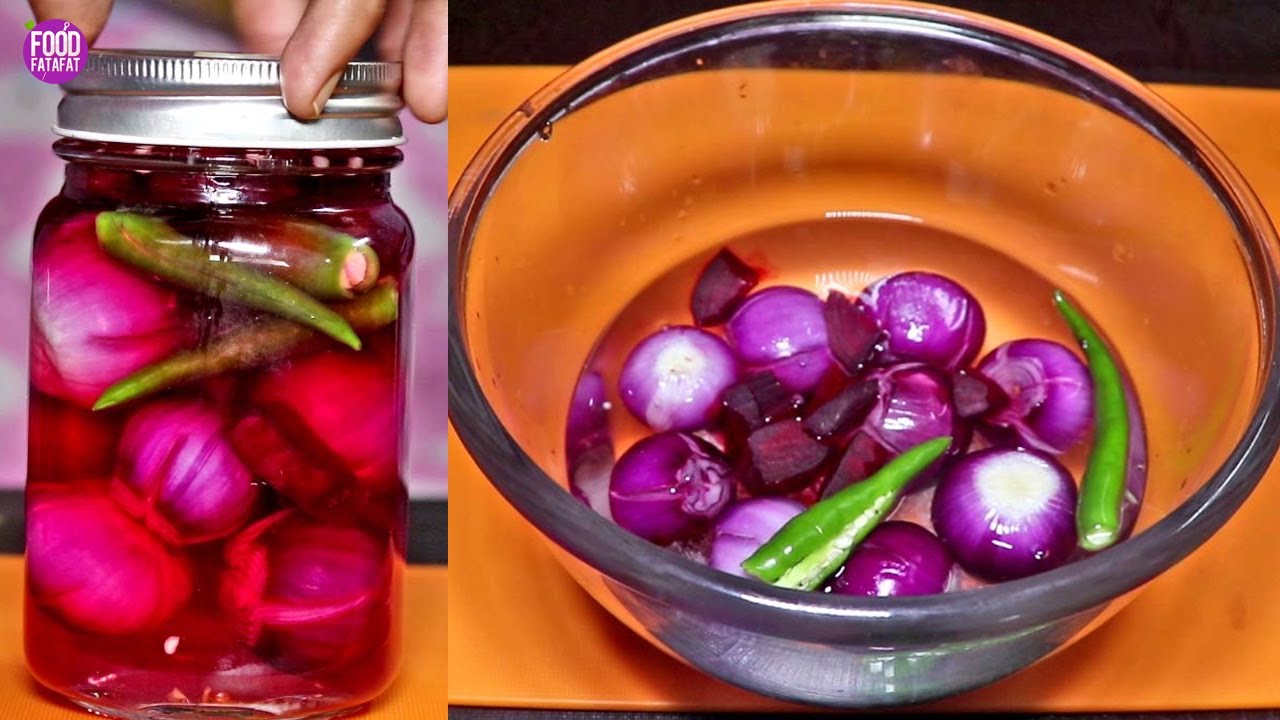 Sirka Pyaz सिरका प्याज़ | Pickled Vinegar Onions | Food Fatafat