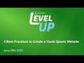 Level up with leagueapps 5 best practices to create a youth sports website that converts