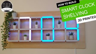 How to build a Hiḋden Shelf Edge Clock - 3D Printable | Elegoo Arduino Nano | Smart Home | LED