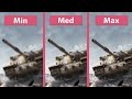 World of Tanks – PC Min vs. Med vs. Max Graphics Comparison [60fps][FullHD]