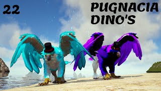 AMAZING PRIMAL GRYPHON TAMES THE POER IS INSANE!!! ARK PUGNACIA DINO'S