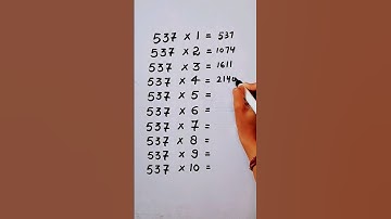 Write the Table of 537 in 16 second only..#maths #mathshack #mathematicks ‎@study_care0 