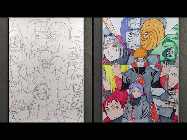 How to Draw All Akatsuki Characters - [Naruto] | step by step class=