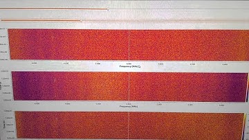Spectrograms from three BladeRFs