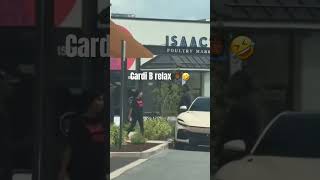 Cardi B and Stefon Diggs were seen arguing outside a coffee shop in Maryland.