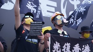 香港では禁じられてしまった歌「香港に栄光あれ」を日本でこそ　在日香港人たちが渋谷で集会