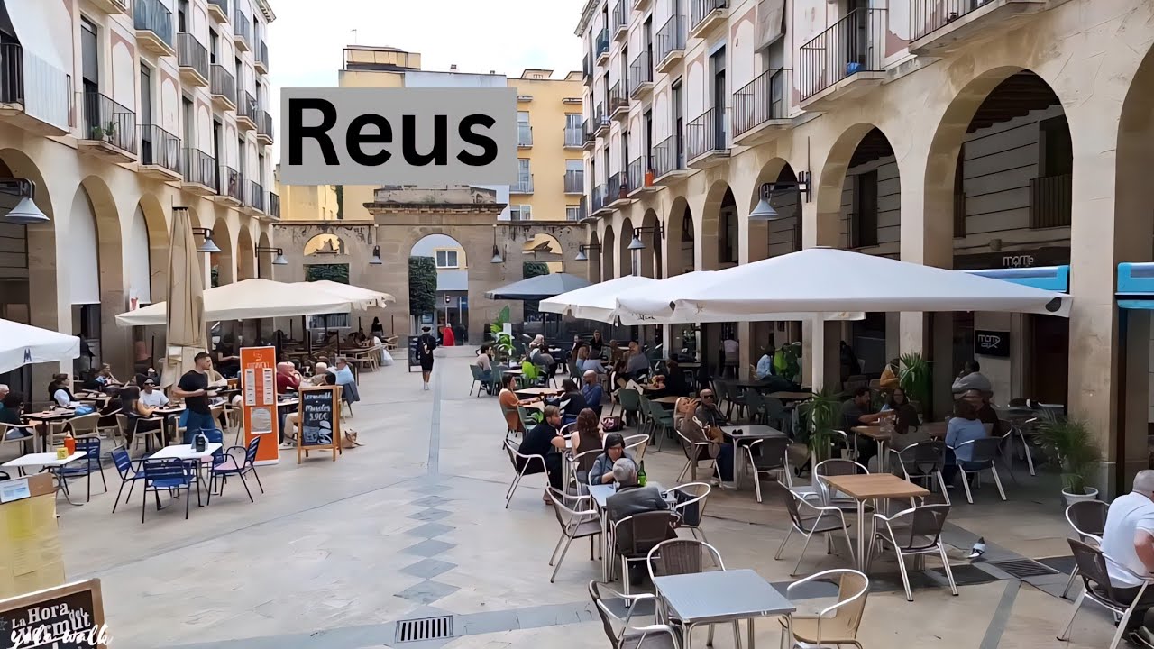 Walking Tour in Reus Spain ( Coffee shops, City Center)
