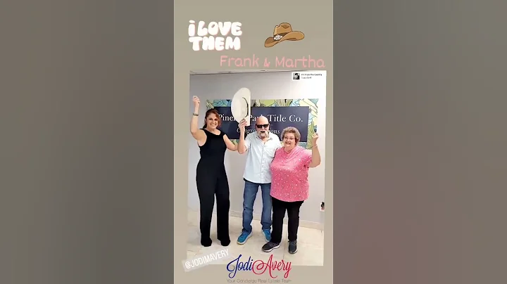 Jodi Avery happy dances with Frank and Martha!