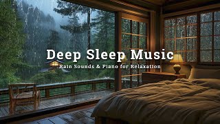 Cozy Bedroom with Soft Piano + Rain Sounds | Relaxing Music for Stress Relief, Healing & Deep Sleep