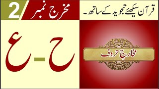 Makhraj of Haa & Ain in Urdu - Lesson No 4 - Makharij-ul-Huruf in Urdu/Hindi
