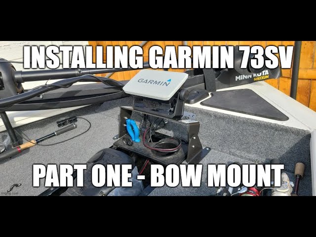 How to install Garmin ECHOMAP UHD 73sv - Part One (Bow mount) 