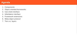 Object-oriented frameworks (ADAP C11, winter 2021/22)