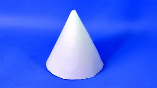 How To Make A Paper 3D Cone // Easy Figures