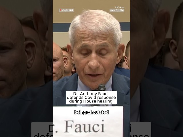 Dr. Anthony Fauci defends COVID response during House hearing class=