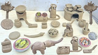 ॥UNBOXING॥ Hand Made KitchenSet 🍴🥢🍽🍶🍜🥣🫙Mini KitchenSet 🥢Diy KitchenSet 