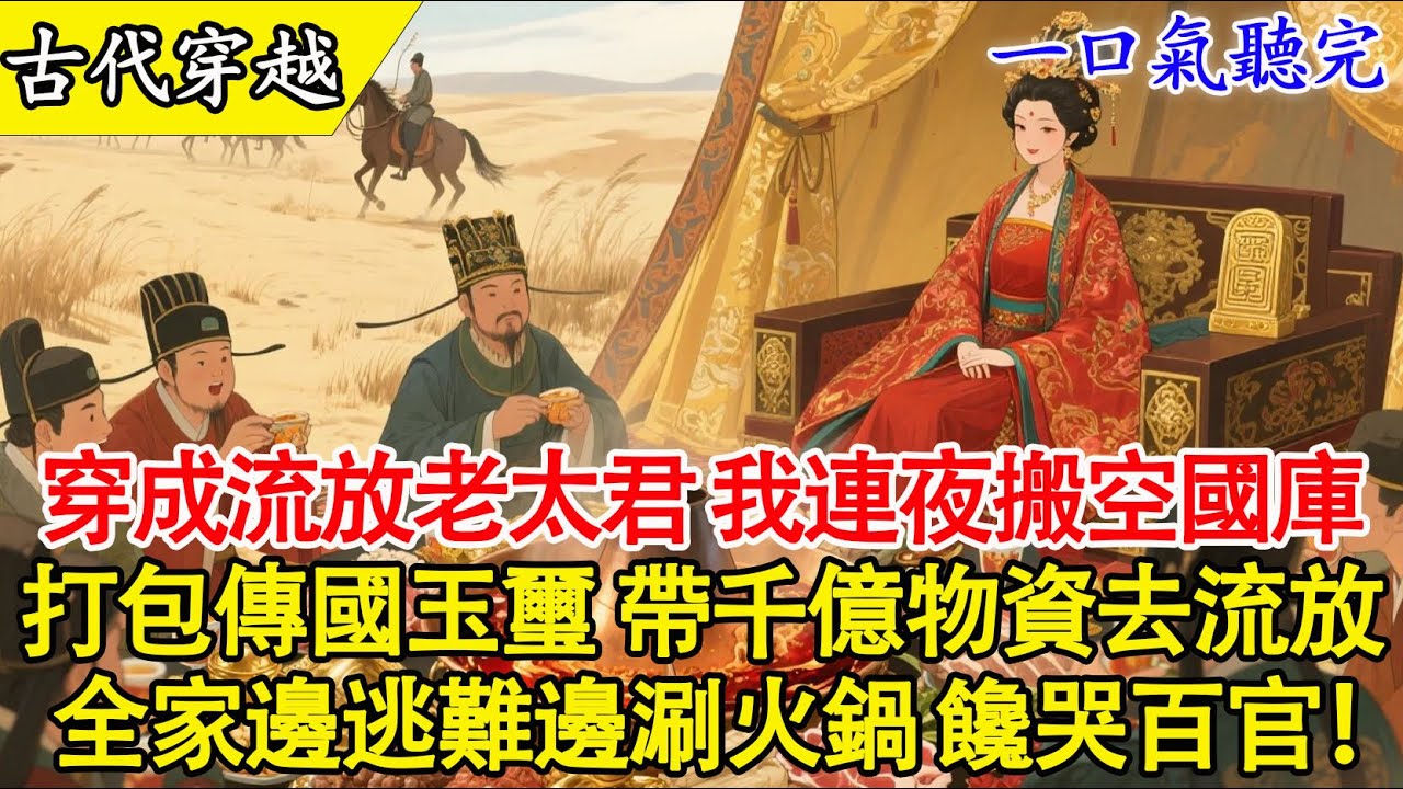 【一口氣聽完】穿成62歲老太君，開局抄家流放？我反手搬空國庫，把蠻荒之地建成世外桃源！🔥