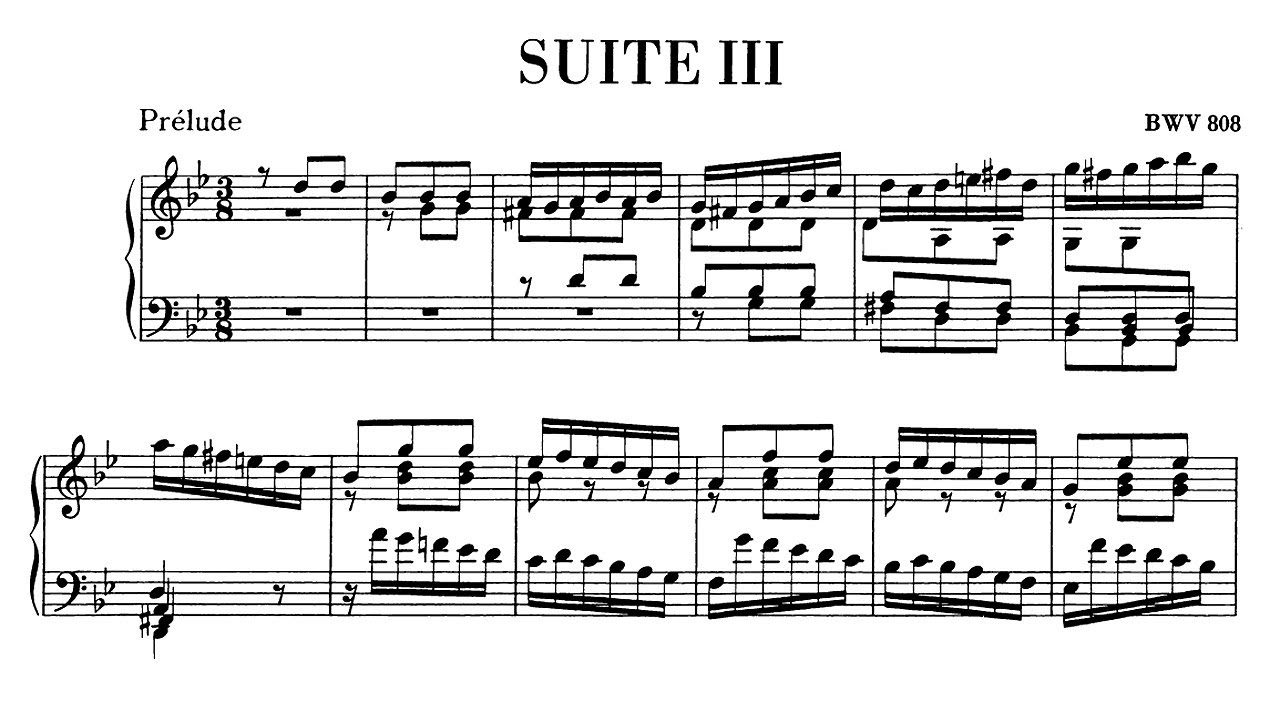 JS Bach: English Suite No. 3 in G Minor BWV 808 - Ivo Pogorelich, 1985 -  DG 415 480-1