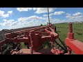Jxp600 plow cam 2  rear plow view  indian neck plowday farmall51 plowing redbibsbill tractor