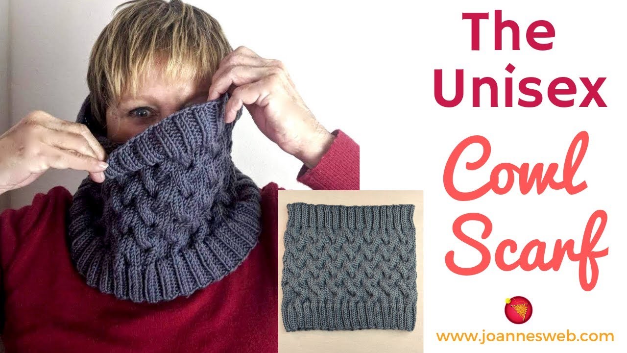 Knitted Unisex Cabled Scarf Knitting Scarf For Men