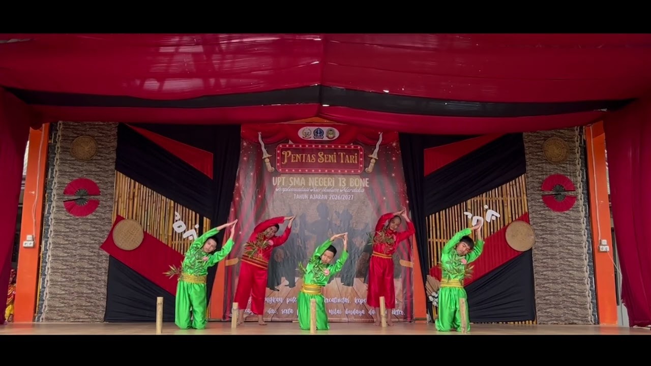 TARI PERRING MAKKEGUNA, PEMENTASAN TARI 2026 (Ujian Praktek) UPT SMAN 13 BONE,