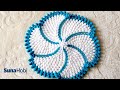 ❤ Rüzgar Gülü Yuvarlak Lif Modeli Yapımı | @Suna Erdoğan | Windmill Round Washcloth Pattern Knitting