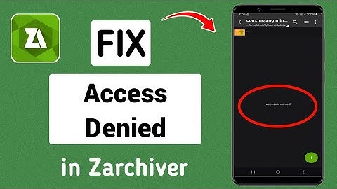 How to Fix Access Denied in Zarchiver (2024) | Android 11, 12 13, 14 and more...