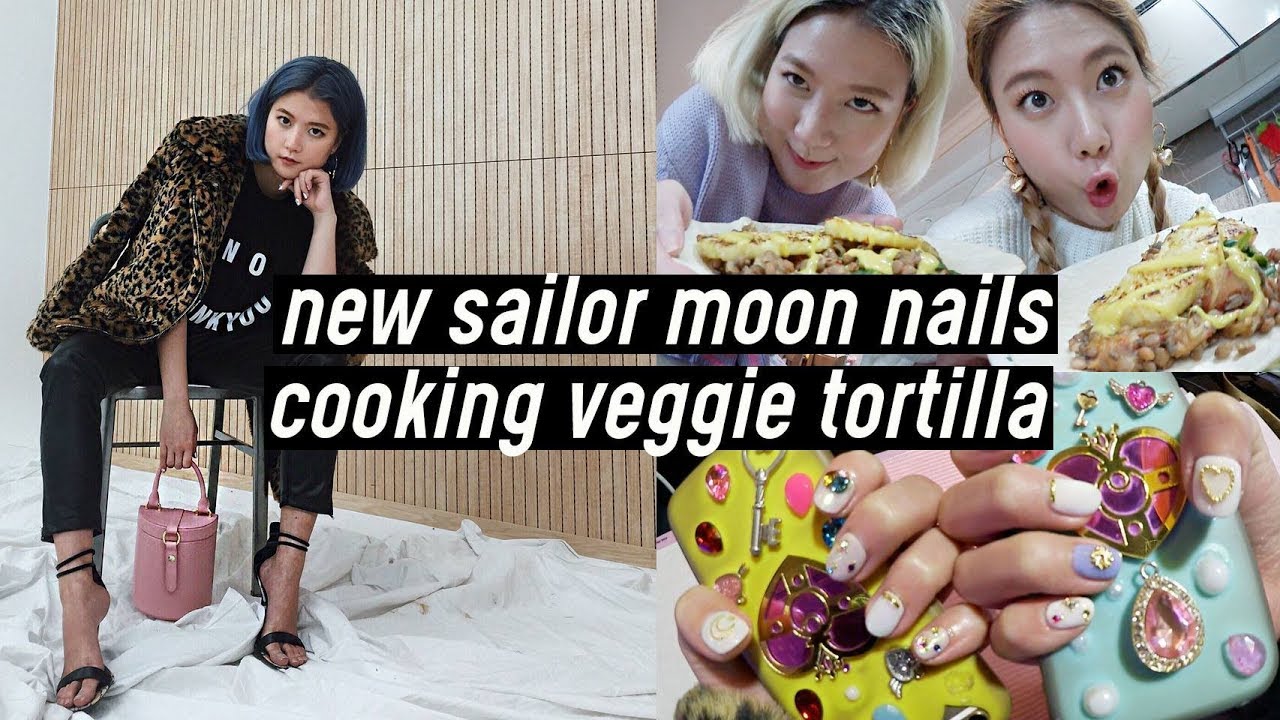 New Sailor Moon Nails, Cooking Veggie Lentil Tortilla SO GOOD OMG | DTV #85