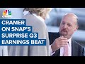 Jim Cramer on SNAP's surprise Q3 earnings beat