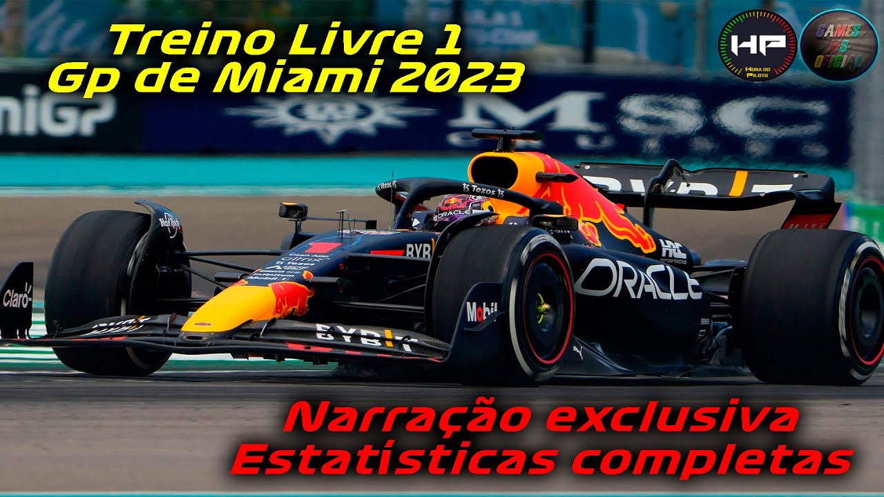 F1 AO VIVO: Segundo treino livre para o Grande Prêmio de Miami