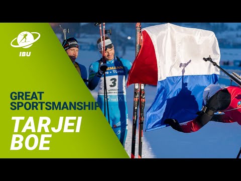 Great sportsmanship by Tarjei Boe: World Cup 21/22 ALGB Men Mass Start