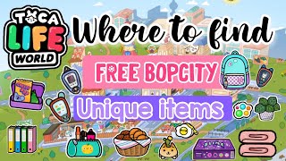 🤩Where To Find Cute Unique Items In Bopcity tocalifeworld | Free Items in Toca Boca. screenshot 4