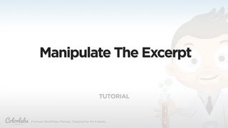 Details Tutorial: Manipulate The Excerpt News