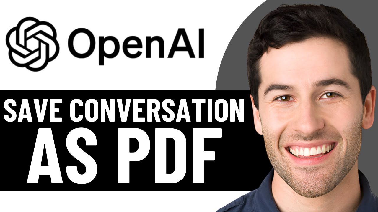 HOW TO SAVE CHATGPT CONVERSATION AS PDF 2026! (FULL GUIDE) - YouTube