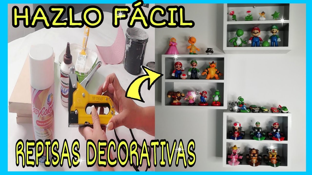 FÁCIL HACER REPISAS PARA CUARTO INFANTIL - YouTube