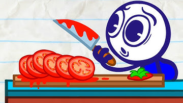 Pencilmate Plays with His VEGGIE MEDLEY! - Pencilmation India | Animation | Cartoons | Pencilmation
