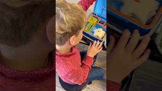 You FINALLY get to see him unbox his lunch today! #schoollunch #lunchbox