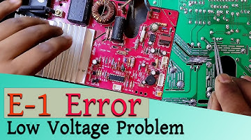 Induction cooker e1 problem