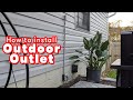 How to DIY install an outdoor outlet