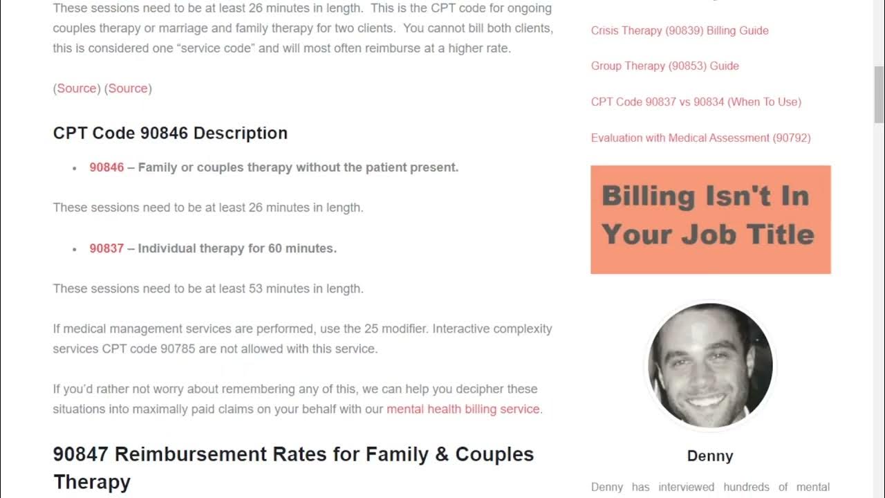Billing 90837 And 90847 On Same Day