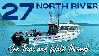 27' North River with Twin 225 Mercury Outboards - 